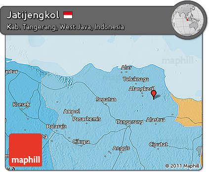 Political 3D Map of Jatijengkol