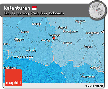 Political 3D Map of Kalanturan