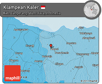 Political 3D Map of Klampean Kaler