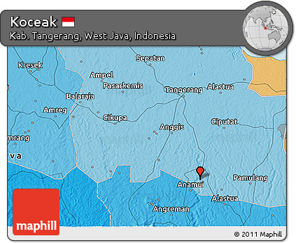 Political 3D Map of Koceak