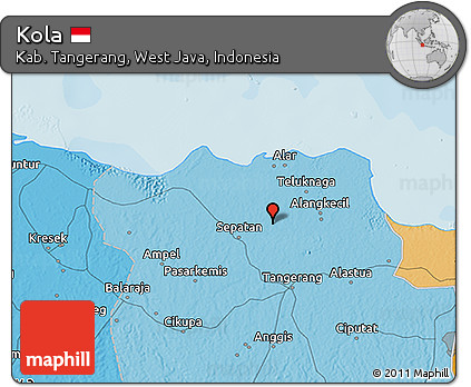 Political 3D Map of Kola