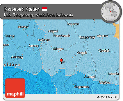 Political 3D Map of Kolelet Kaler