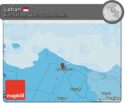 Political 3D Map of Laban