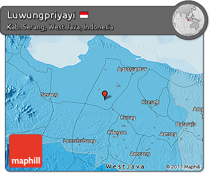 Political 3D Map of Luwungpriyayi