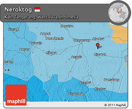 Political 3D Map of Neroktog