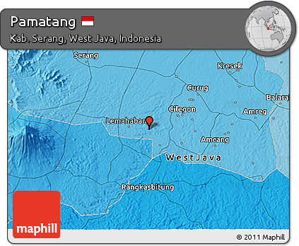 Political 3D Map of Pamatang