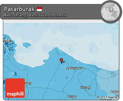 Political 3D Map of Pasarburak
