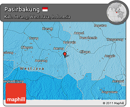 Political 3D Map of Pasirbakung