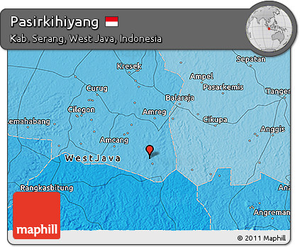 Political 3D Map of Pasirkihiyang