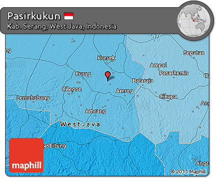 Political 3D Map of Pasirkukun