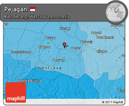 Political 3D Map of Pejagan