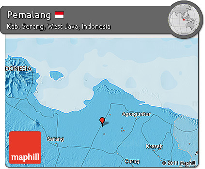 Political 3D Map of Pemalang