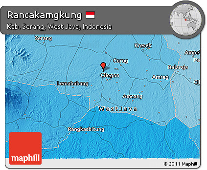 Political 3D Map of Rancakamgkung