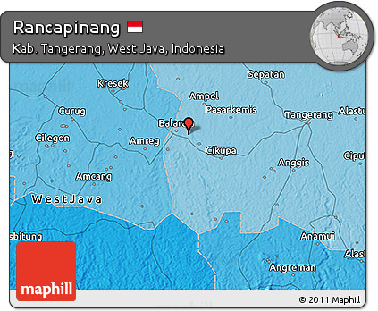 Political 3D Map of Rancapinang