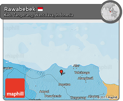 Political 3D Map of Rawabebek