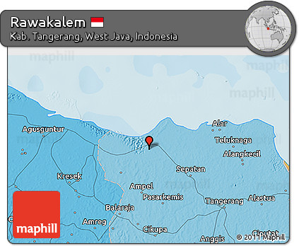 Political 3D Map of Rawakalem