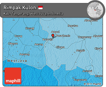 Political 3D Map of Rimpak Kulon