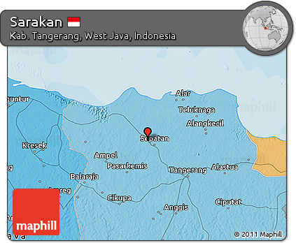 Political 3D Map of Sarakan