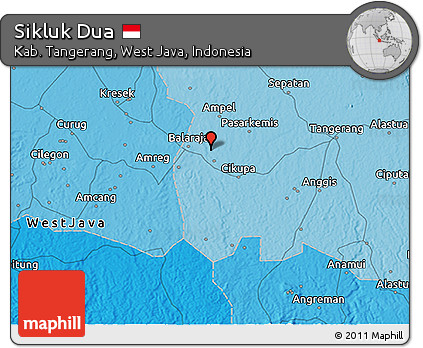 Political 3D Map of Sikluk Dua