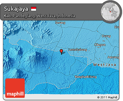 Political 3D Map of Sukajaya