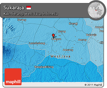 Political 3D Map of Sukaraja