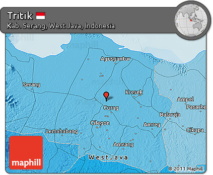 Political 3D Map of Tritik