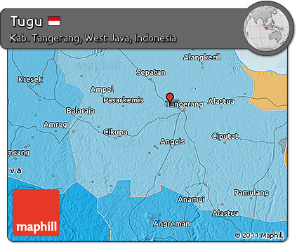 Political 3D Map of Tugu