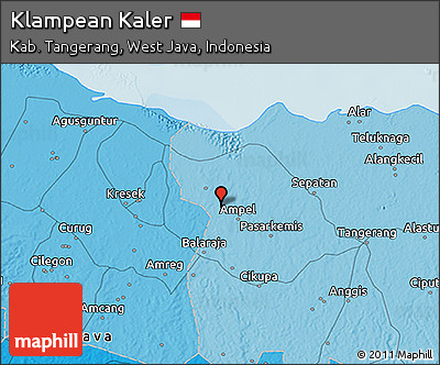 Political 3D Map of Klampean Kaler