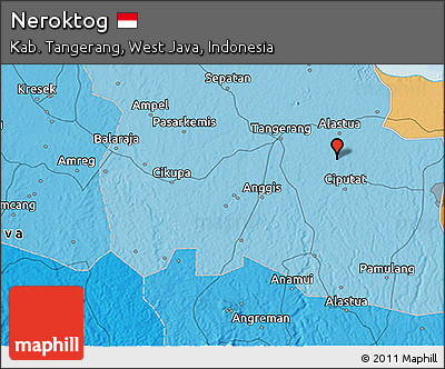 Political 3D Map of Neroktog