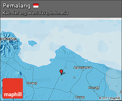 Political 3D Map of Pemalang