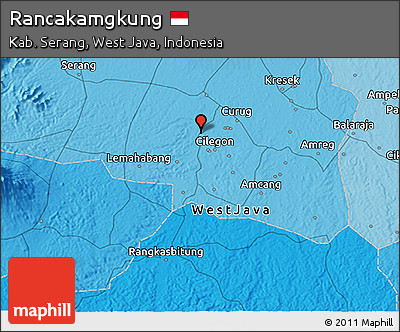 Political 3D Map of Rancakamgkung