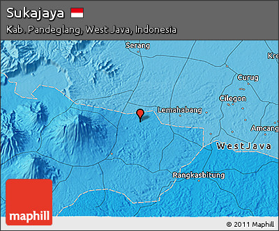 Political 3D Map of Sukajaya