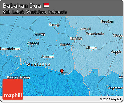 Political 3D Map of Babakan Dua