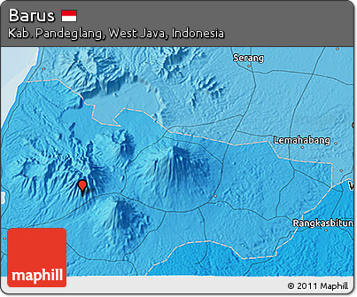 Political 3D Map of Barus
