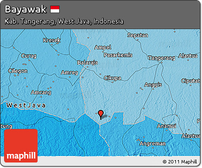 Political 3D Map of Bayawak