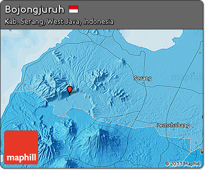 Political 3D Map of Bojongjuruh
