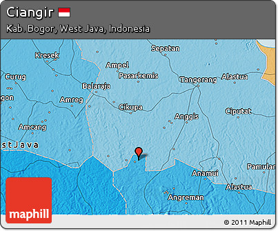 Political 3D Map of Ciangir