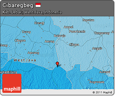 Political 3D Map of Cibaregbeg