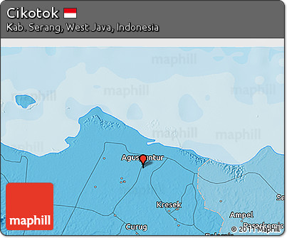 Political 3D Map of Cikotok