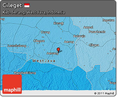 Political 3D Map of Cileget