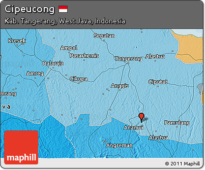 Political 3D Map of Cipeucong