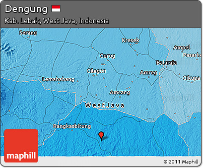 Political 3D Map of Dengung