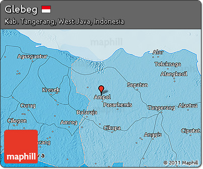 Political 3D Map of Glebeg