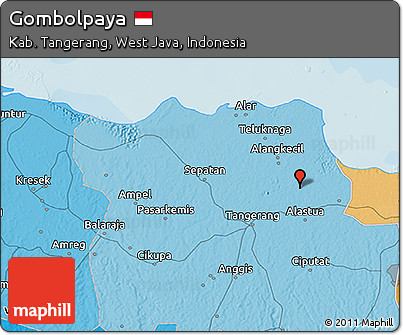Political 3D Map of Gombolpaya