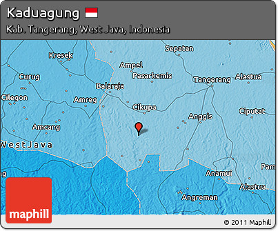 Political 3D Map of Kaduagung