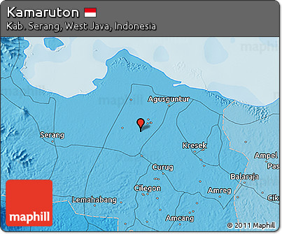 Political 3D Map of Kamaruton
