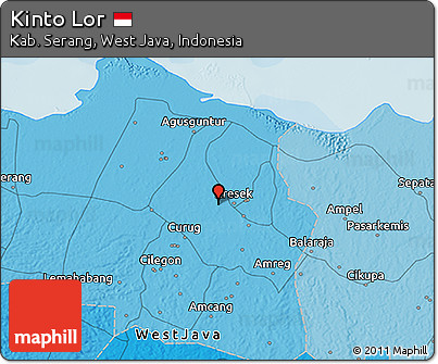 Political 3D Map of Kinto Lor