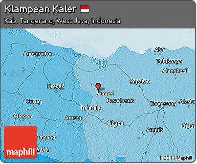Political 3D Map of Klampean Kaler