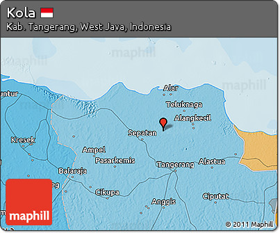 Political 3D Map of Kola