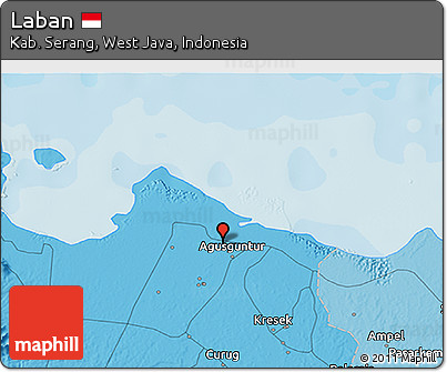 Political 3D Map of Laban